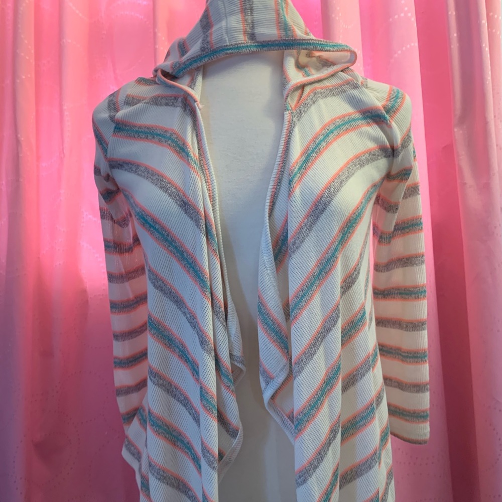 Hooded casual sweater cardigan